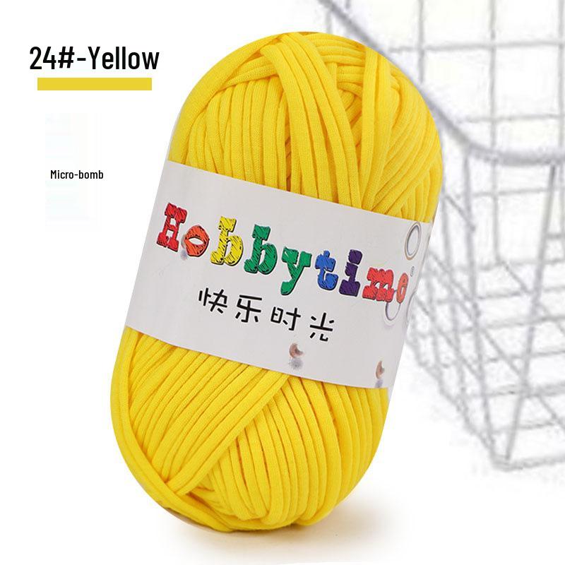 Cloth Strip Yarn DIY Crochet Kit: Handmade Bag, Knitting Material for Cushions, Carpets, and Dolls