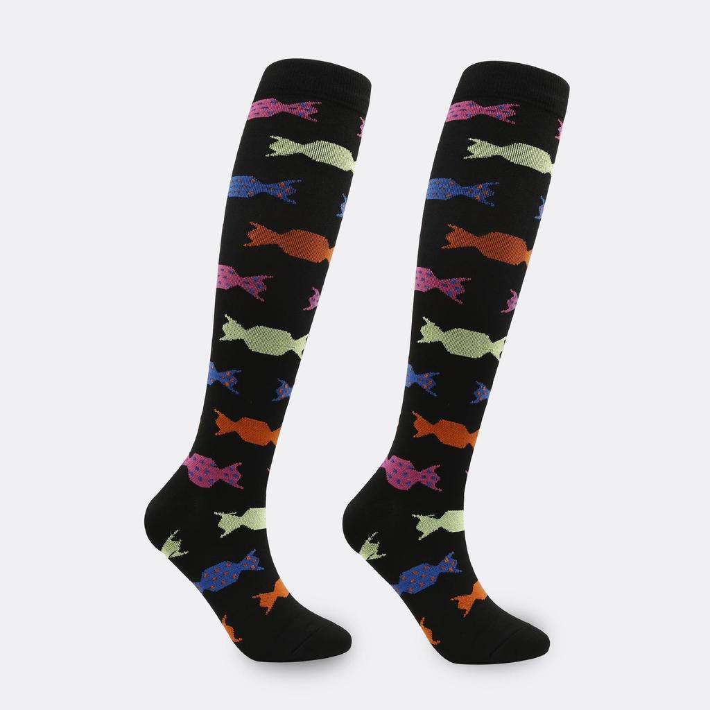 33 Styles: Sports Compression Long Socks - Elastic & Colored