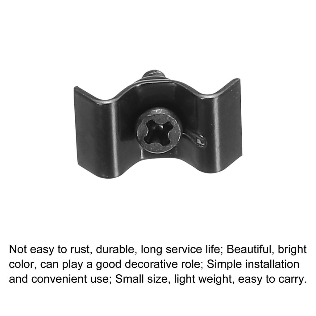 Uxcell Guitar String Tree String Retainer Guide Black for Electric Guitar Bass Parts Replacement with Screws 2 Set