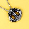 Antique Titanium Steel Viking Cross Necklace For Men Fade Resistant Pendant Jewelry