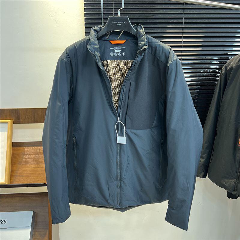 

Graphene Heat-Tech Men s Windproof Water-Repellent Cotton Jacket with Stand Collar - Lightweight & Wear-Resistant 2XL синій/сірий колір