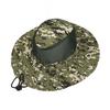 Men's Sunscreen Visor Cap Mesh Breathable Digital Camouflage Bucket Hat Outdoor Foldable Big Eaves Mountaineering Fishing Hat