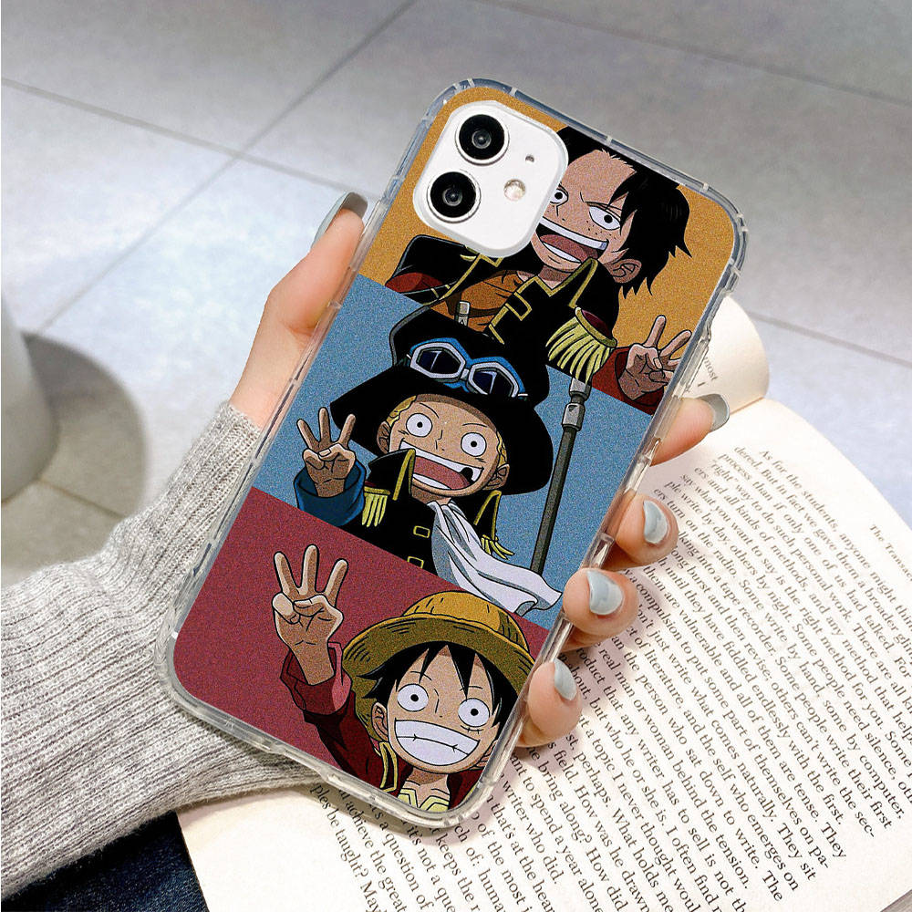 Case for Samsung A04 A14 A23 A34 A54 M23 M33 M52 M53 Realme 10 9 C30S C35 C55 VIVO Y02S Y21 Y51 X80 Pro Transparent Cover WI48 One Piece Brother