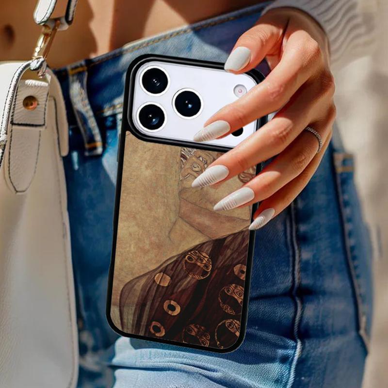 

The Kiss Gustav Klimt Painting Phone Case For iPhone 17 Air 14 15 13 12 Max Cover For Apple 16e 11 Pro Max Plus Coque iPhone 17Air