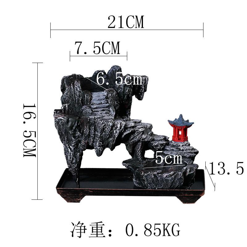 Creative Retro Fortune Tree Bonsai Phalaenopsis Wenzhu Indoor Floating Island Suspended Iron Micro Landscape Flower Pot