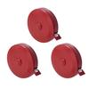 3-Piece Round Case Tape Measure, 1.5 M X 150 Cm, for Tailoring, Sewing, Fabric Measurements, Red