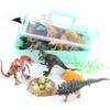 Neues tragbares Jurassic Dinosaurier-Set mit praktischer Aufbewahrungsbox und realistischer Baummatte