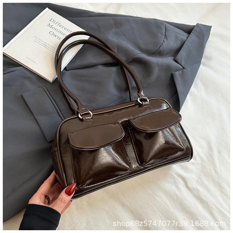 Koreanische Version 2025 neue Pendler-Umhängetasche Nische Achselhöhle große Kapazität Multi-Taschen Nischendesign Tasche für Frauen