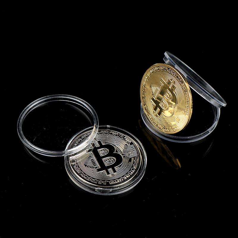 Creative Souvenir Plated Bitcoin Collectible Great Gift Bit Coin Art Collection