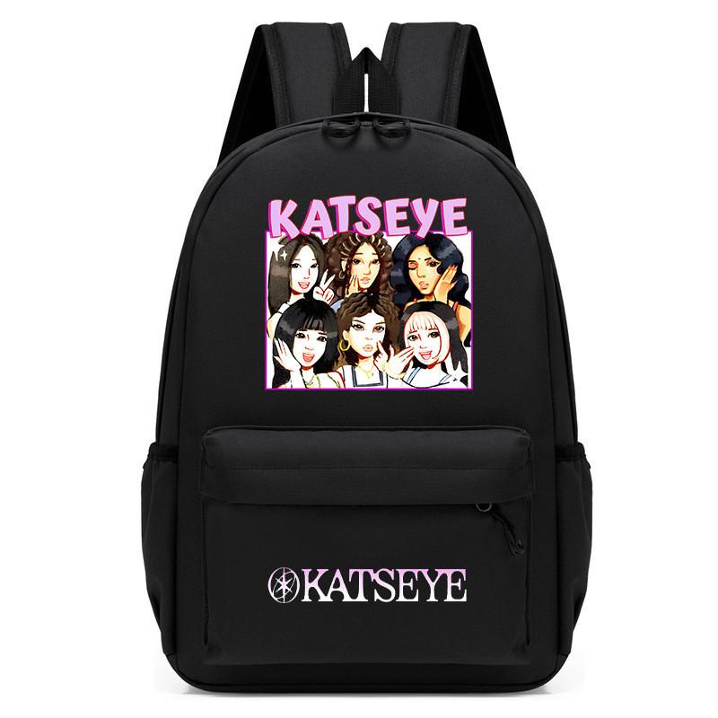 60123-7 Boys Girls KATSEYE Printed Backpack Student School Lightweigt Waterproof Small Bag