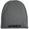 AVIREX Sweat Military Knit Cap with Waffle Pattern Free Men's Loose-Fit (JP, Alphabet, Size, Gray)