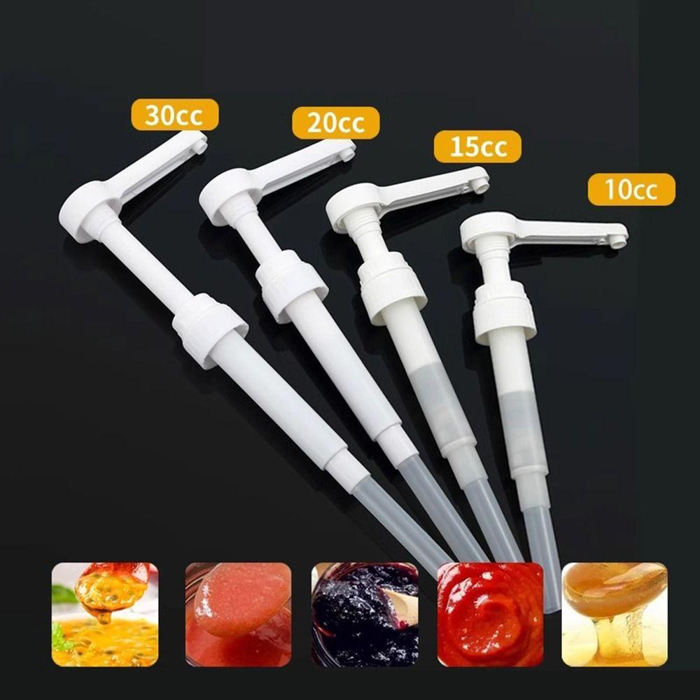 Large Capacity Syrup Drip Dispenser with Scale Lotion Dispensing Bottle Coffee Syrup Press Bottle