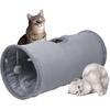 Cat Tunnel, Durable Suede Collapsible Cat Play Tube Toys with Play Ball, Indoor Cat Tunnel for Cat, Puppy, Kitty, Kitten, Rabbit (Small)