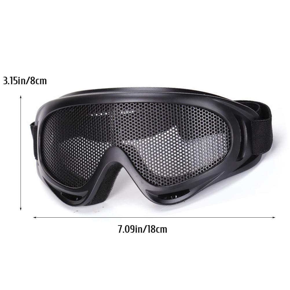 Mesh Goggles Metal Anti Fog Safety Goggles Motorcycle X400 Mesh Goggles Eyesight Shield Headband