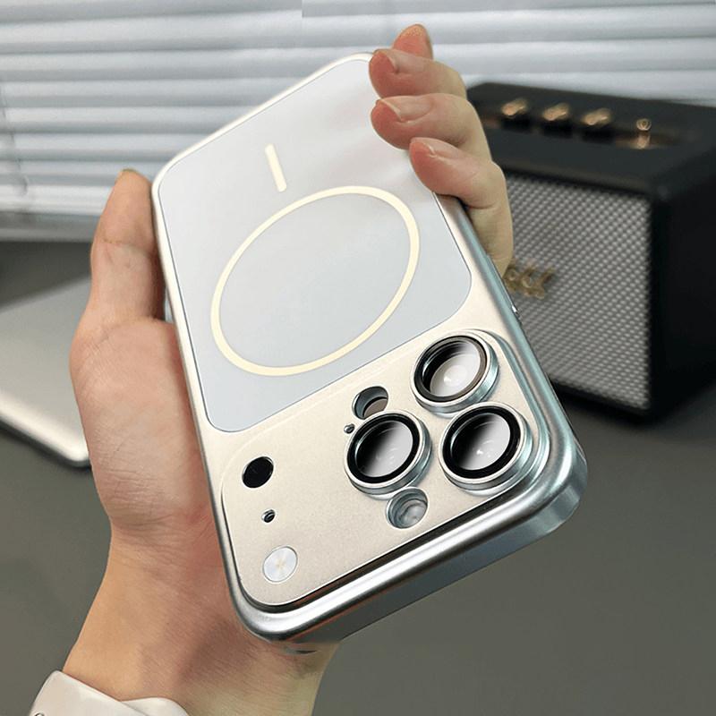 

Original AG Matte Ultra Thin For Magsafe Case to for Apple iPhone 17 16 15 14 13 Pro Max Magnetic Matte Camera Protection Cover iPhone17
