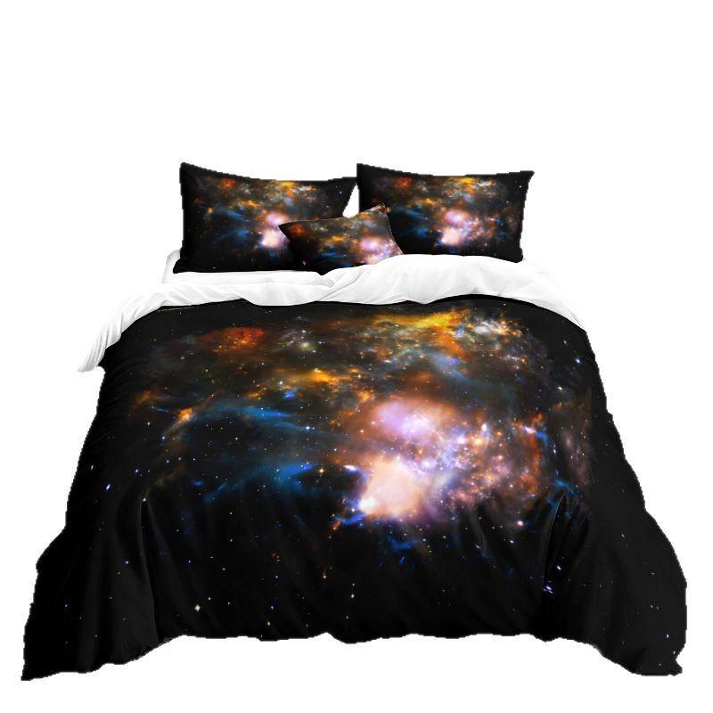 Star Series 3D Digital Printing Three-Piece Bedding Kit Sheet Quilt Cover