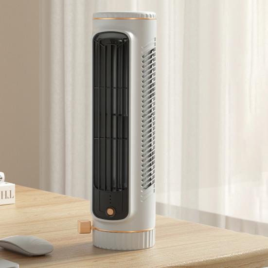 Quiet Tower Fan, Cordless Desktop Conditioner, Adjustable 3 Fan, Portable Air Speed Air Cooler, USB Rechargeable