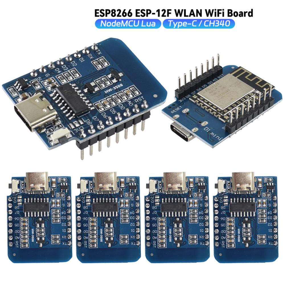 1-10PCS ESP8266 ESP-12F D1 Mini WIFI Development Board NodeMCU Lua Type-C D1 Mini NodeMcu Lua WIFI CH340 Development Board