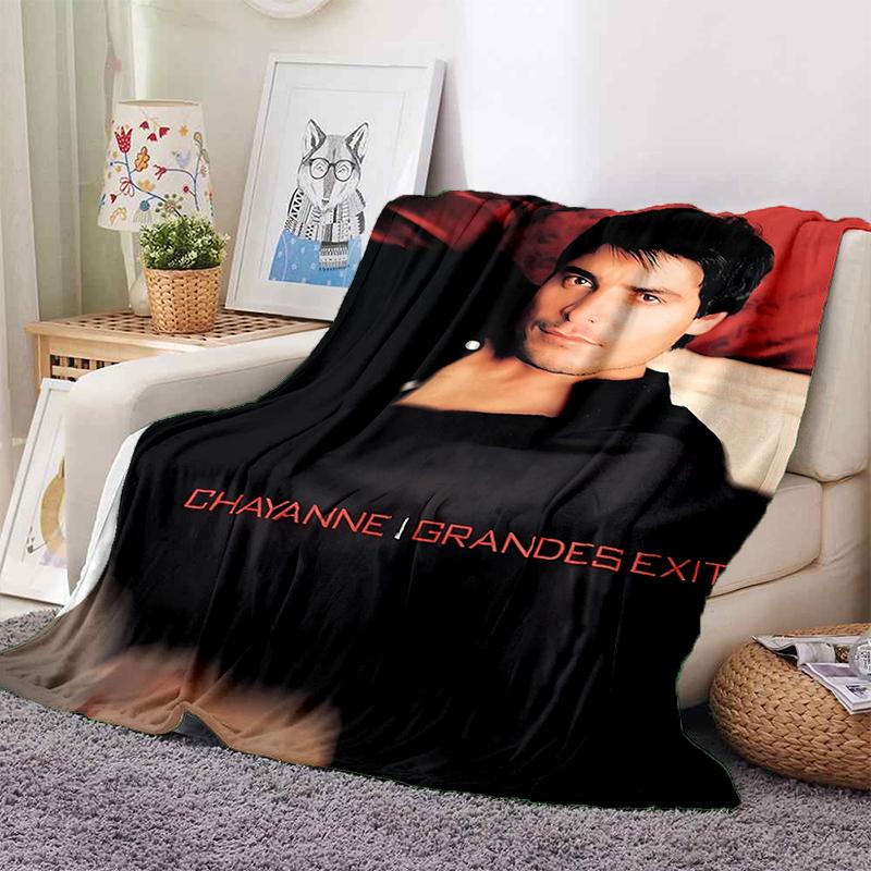 3D Print Chayanne Puerto Rican Latin Pop Gift Blanket,Soft Throw Blanket for Home Bedroom Bed Sofa Travel Picnic Cover Kids