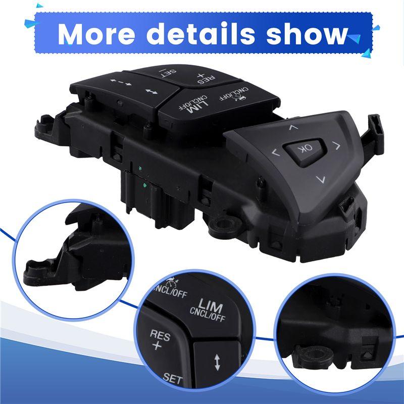 Rare Car Steering Wheel Cruise Control Button Assembly Multifunction Switch DG9T-9E740GFW For Ford Fusion 2013-2018