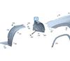 Front Left Wheel Well Liner for Mercedes-Benz SLK/SLC W172