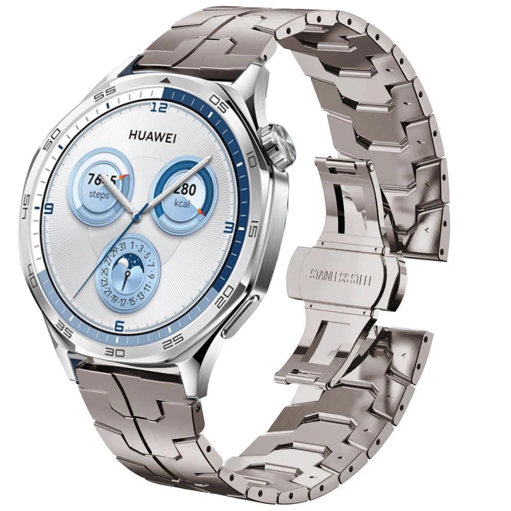 22mm Luxucu Metal Strap For Huawei Watch GT 5 Pro GT5 GT4 GT3 GT2 Stianless Steel Band For Huawei Watch 5/4/3Pro Bracelet Correa