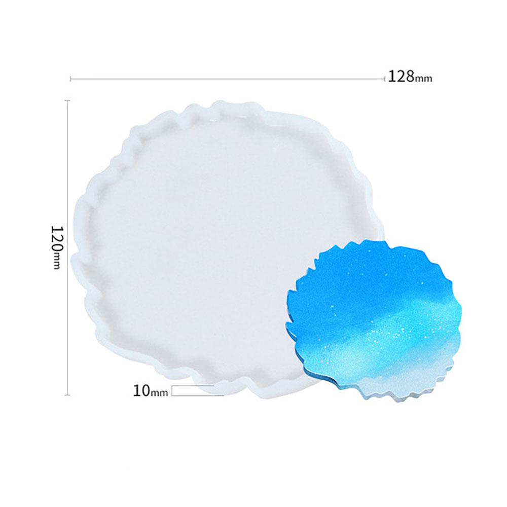 Silicone World DIY Coaster Resin Epoxy Mold Tea Coaster lrregular shape Resin Molds Silicone Wine Glass Coasters Epoxy Mould
