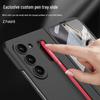 Samsung Z Fold6 Ultra-Thin Frosted Phone Case with Pen Slot - Solid Color Protective Cover