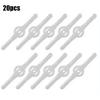20PCS Plastic Cutter Blades Lawn Mower Blades For Garden Electric Cordless Grass Trimmer Tool Replacement Parts