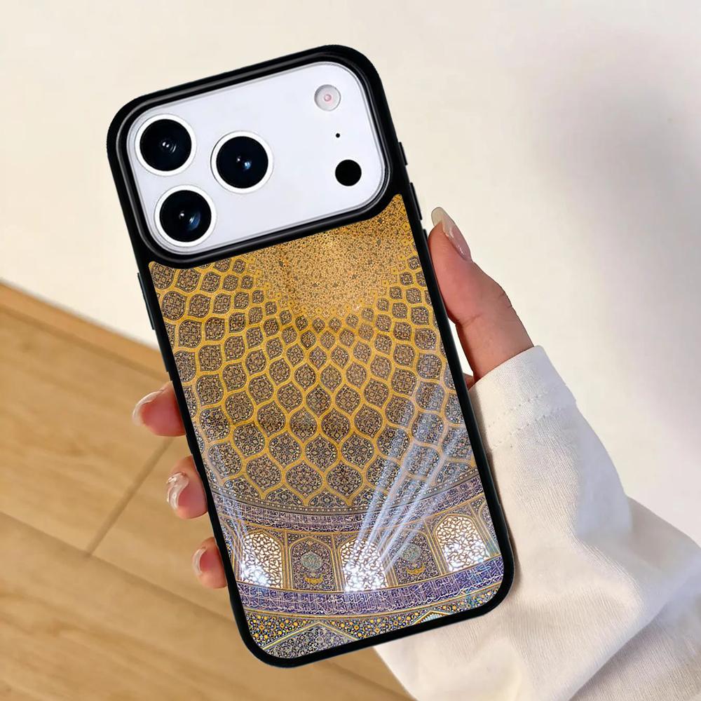 Arabic Muslim Mosque Building Mobile Phone Case for IPhone 17 AIR 16pro Max 15 14 13 12 11 Bumper Cover