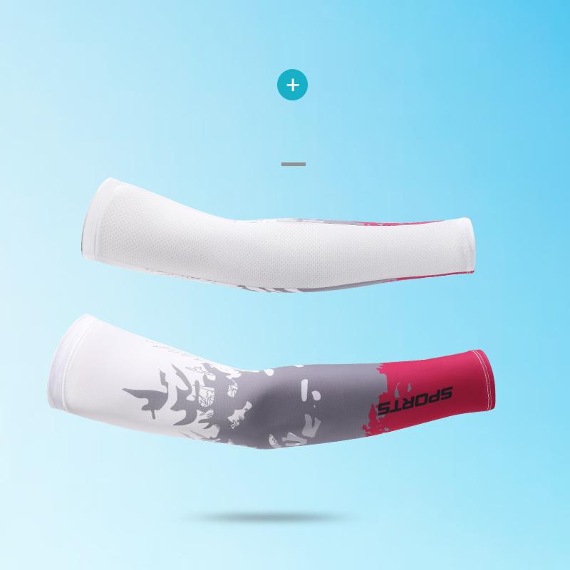 Custom Outdoor Compression Ice Silk Long Gloves Summer Sun Protective Arm Sleeve