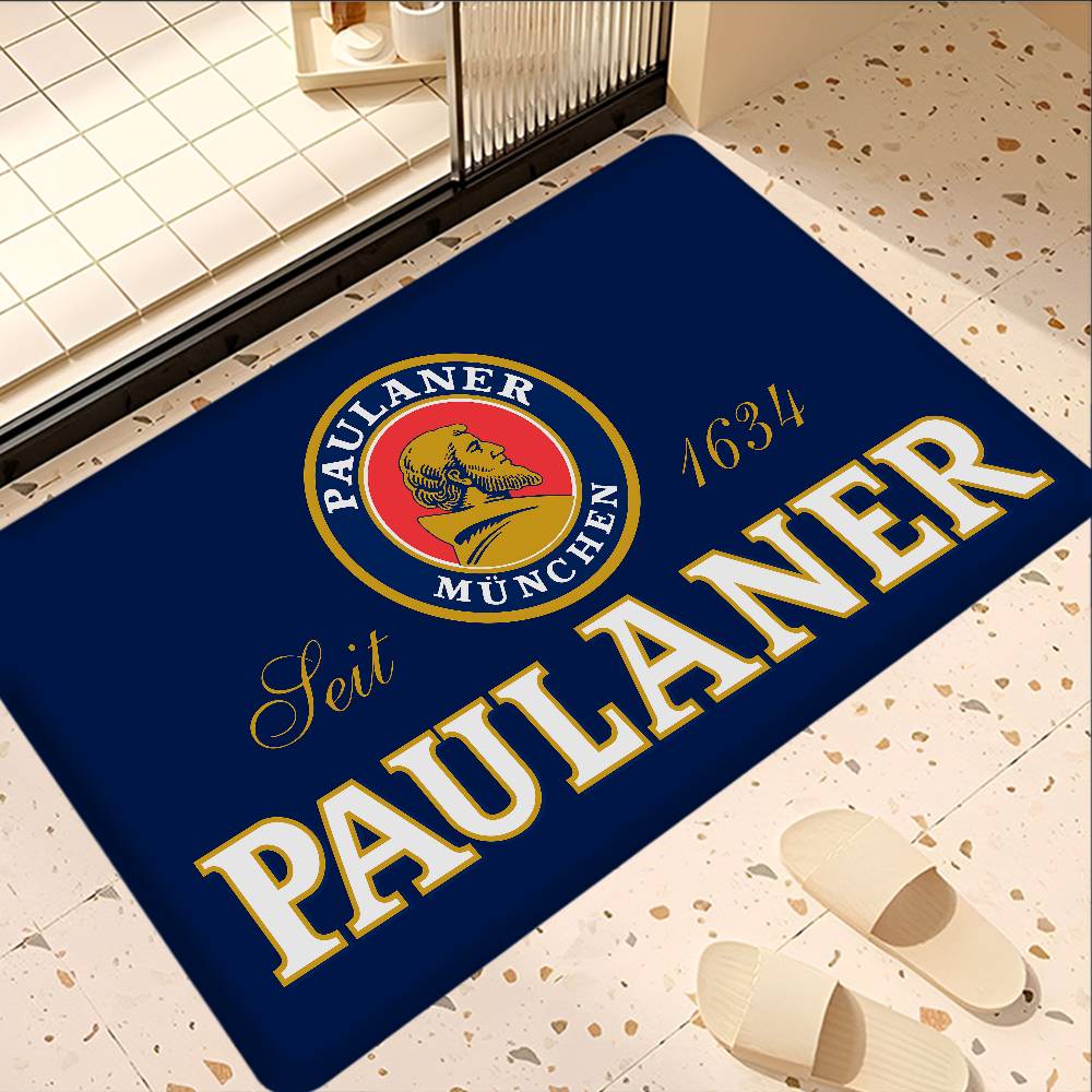 German Beer P-Paulaners Floor Mat Cheaper Anti-slip Modern Living Room Balcony Printed Bedside Mats