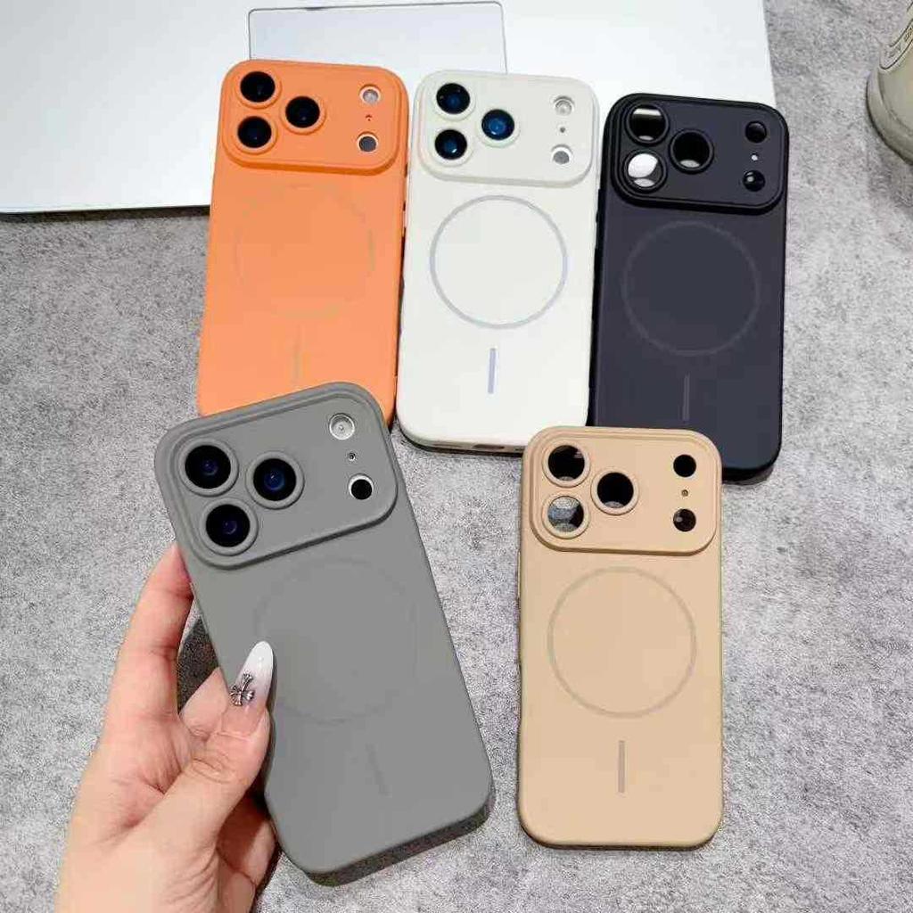 Luxe Magnetic Phone Case with Liquid Skin Feel for Apple 17 Pro Max/16/13 Pro/15