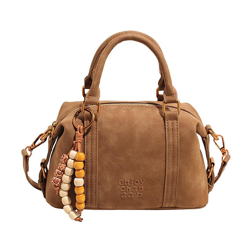 

Сумка женская новая мода ретро портативная сумка Boston осень и зима нишевый дизайн универсальная для commuters сумка-мессенджер коричневый