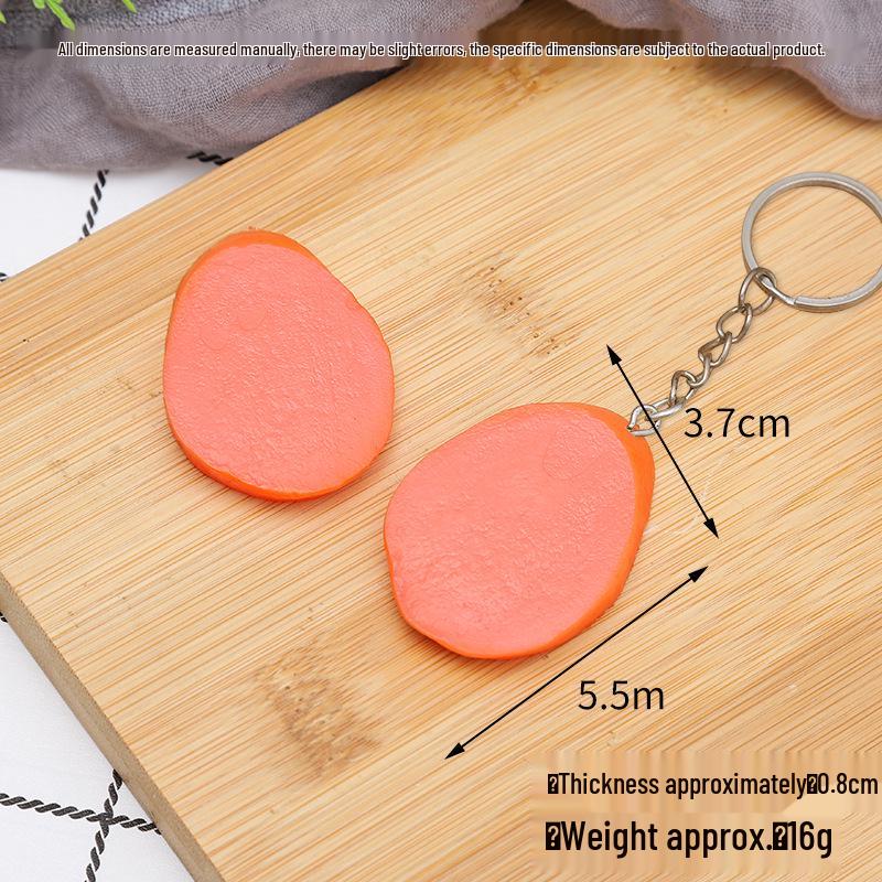Simulation Food Keychain: Hot Dog, Cured, Ham, Taiwanese Grilled Sausage Prop
