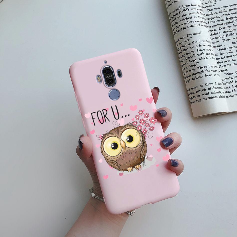 Silicone Case for Huawei Mate 9 10 Pro Soft TPU Protective Cute Butterfly Flower Phone Back Cover Mate9 Mate10 10Pro Case Fundas