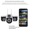 V380 Wireless Home WiFi Camera with Three-Lens, Three-Screen Mobile Remote Monitoring