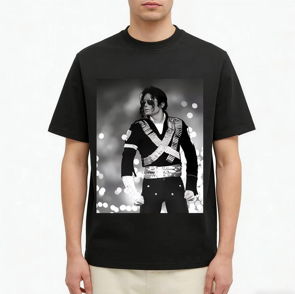 2026 Michael Jackson Print Kid Tee Boy Gril Top Adults Children Parent Child Women Cotton T S