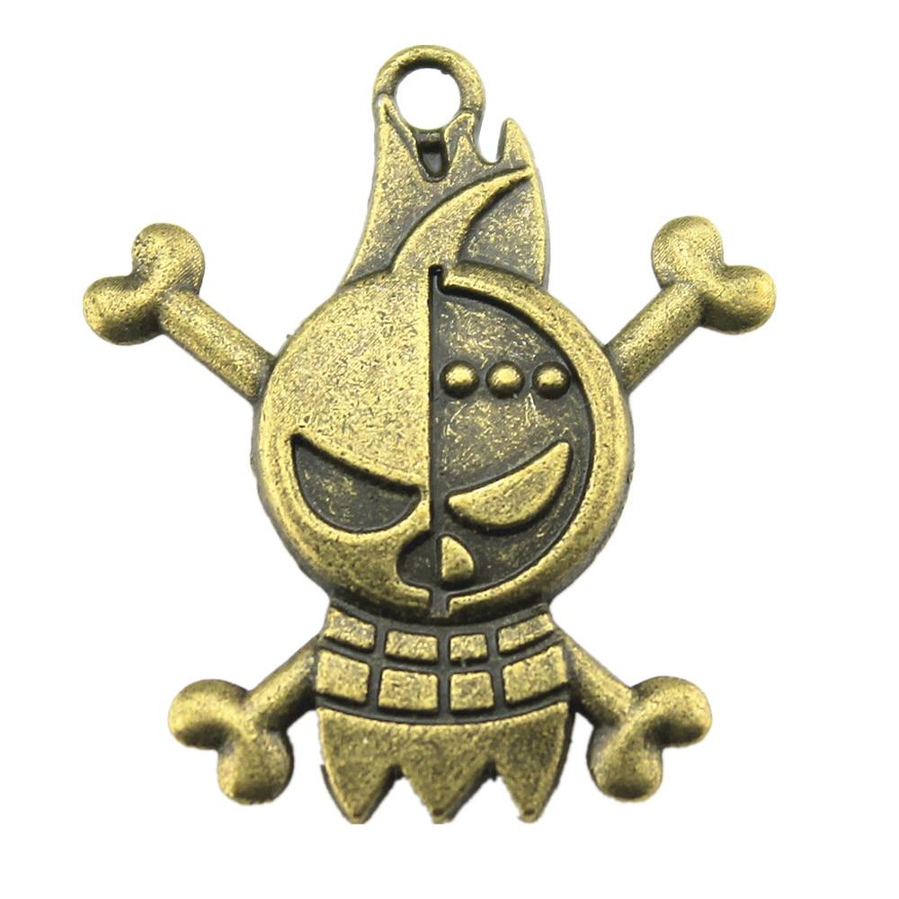 

4 шт. Подвески в виде черепа, античная бронза, цвет цинкового сплава, 35х30 мм