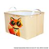Canvas Cloth Collapsible Storage Basket For Dormitory Clothes And Toy Organization