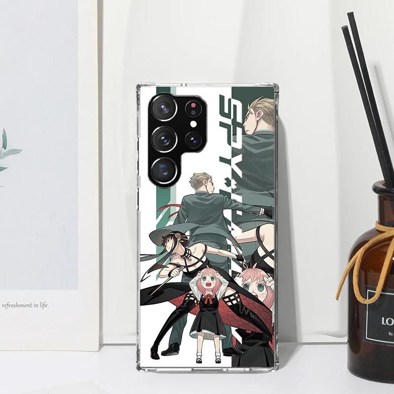 

Anime Spy Family Anya Phone Case For Samsung Galaxy S26 S25 Edge S24 FE S23 S22 Ultra S21 Plus S20 + Art Fundas Back Cover Galax Samsung S22 Ultra