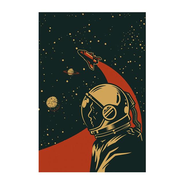 Vânzări fierbinți postere cu astronauți de epocă din anii 1980, dormitor fete, bar, postere de decorare perete, postere de decorare a casei