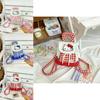 Cute Hello Kitty And Plaid Pattern Girl Canvas Backpack For Daily Use