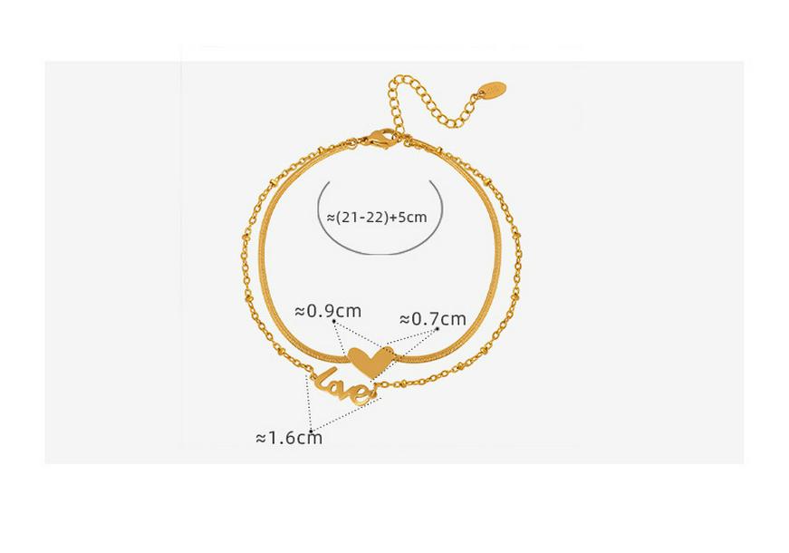 18K Gold-Plated Non-Fading Fashion Anklet for Women: Cool Style Light Luxury Summer Jewelry