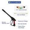 7pcs High Pressure Washer Gun 4000psi M22 Fitting Power Spray Gun With Extension Replacement Wand Lance 5 Nozzles Tips For Home Car Washing