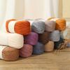 Hand Crochet Thread for DIY Weave Knitwear Long Thin Yarn Roll Mohair Yarn Soft Wool Knitting Scarf Cashmere Yarn Warm