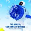 Electric Bubble Gun with Light Kids Toy 40 Hole Soap Blower Bubbles Machine Handheld  Children Gift Cartoon Maker Outdoor Games