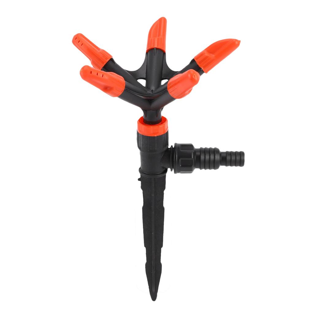 Automatic Sprinkler Head 360 Degree Rotating 5 Nozzle Water Sprayer for Lawn Yard Irrigation Flower Vegetable Watering