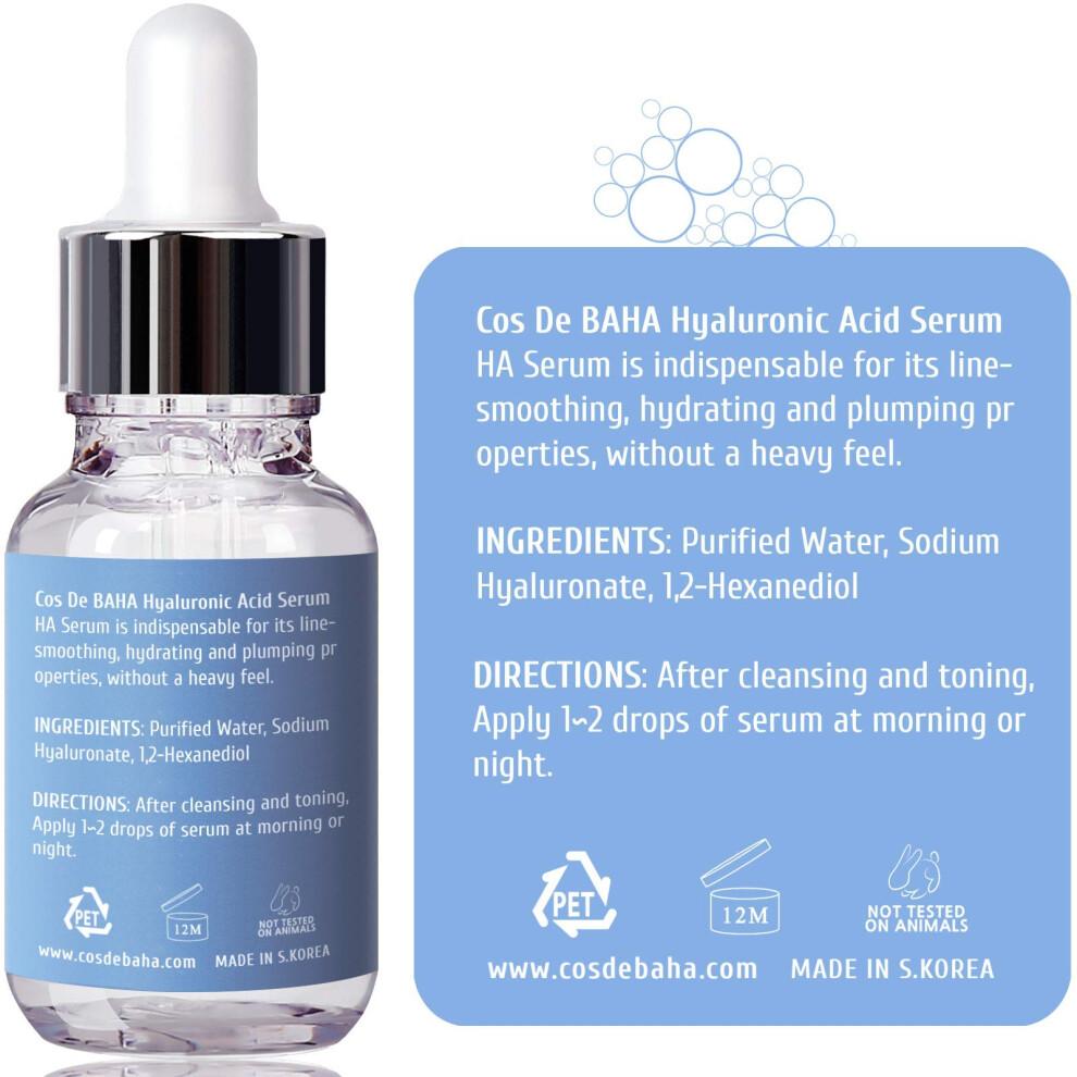 Cos De BAHA, H, Hyaluronsäure Serum, 1 fl oz (30 ml)