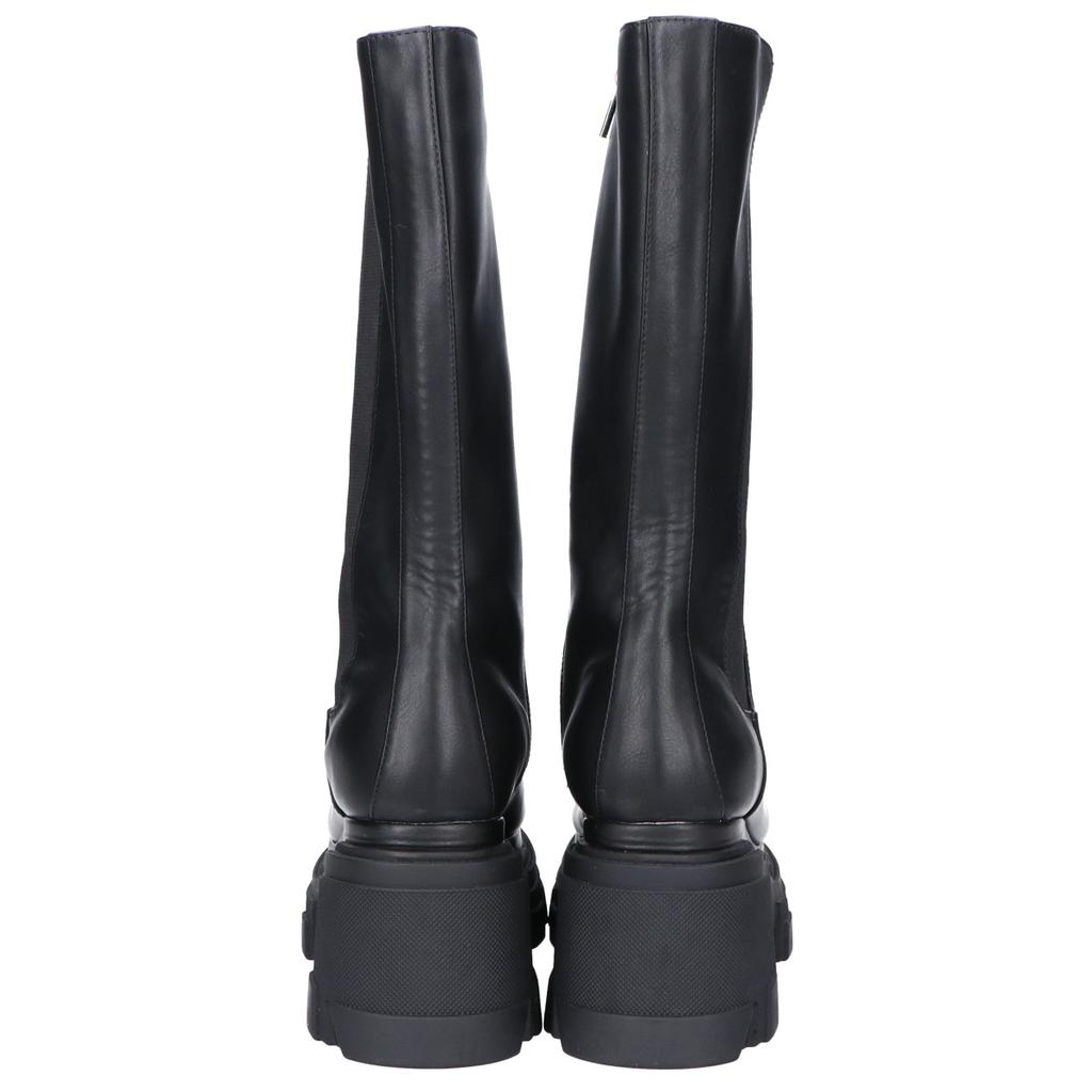 STUDIOUS [Excellent Condition] Leather Side Gore Zip Long Boots/ Shoes 2 blackUsed